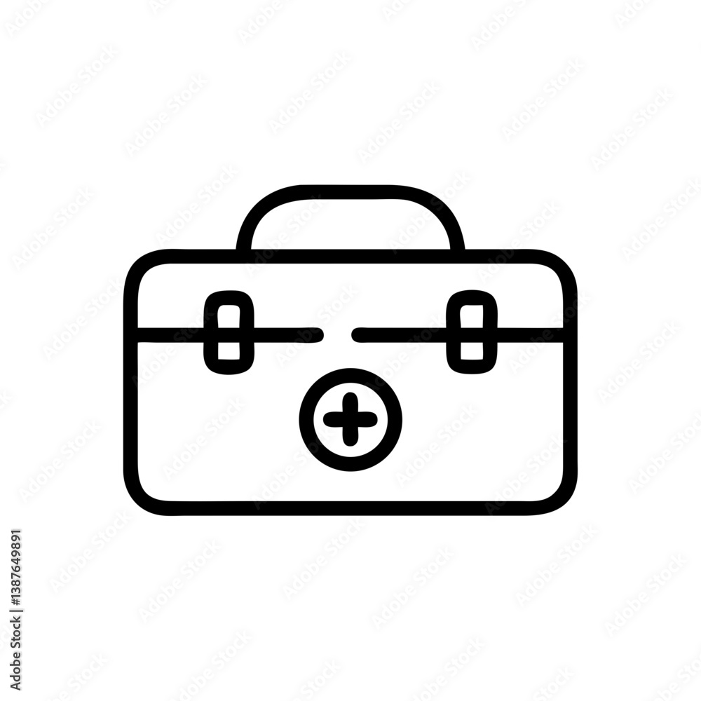 Icon of a doctorchest / first aid kit Icon of a doctorchest / first aid kit