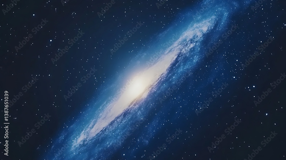Obraz premium Spiral Galaxy with Cosmic Space.