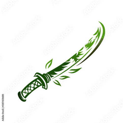 Katana Sword Icon – Martial Weapon Symbol for Samurai-Themed Events or Traditional Arts