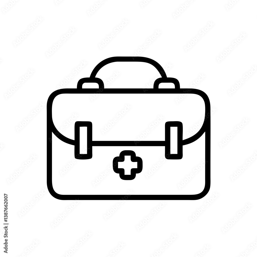 Icon of a doctorchest / first aid kit Icon of a doctorchest / first aid kit