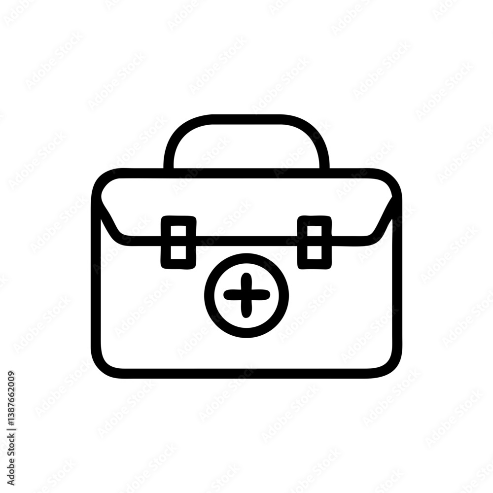 Icon of a doctorchest / first aid kit Icon of a doctorchest / first aid kit