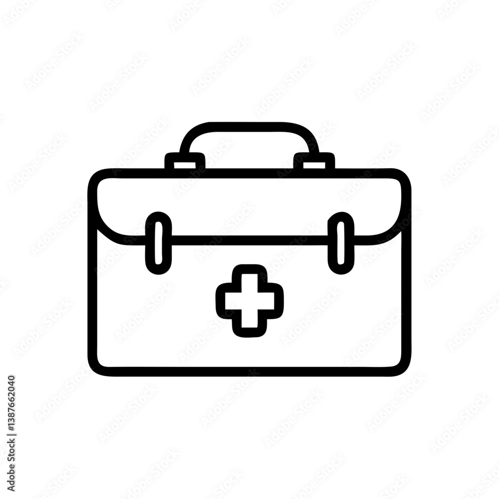 Icon of a doctorchest / first aid kit Icon of a doctorchest / first aid kit
