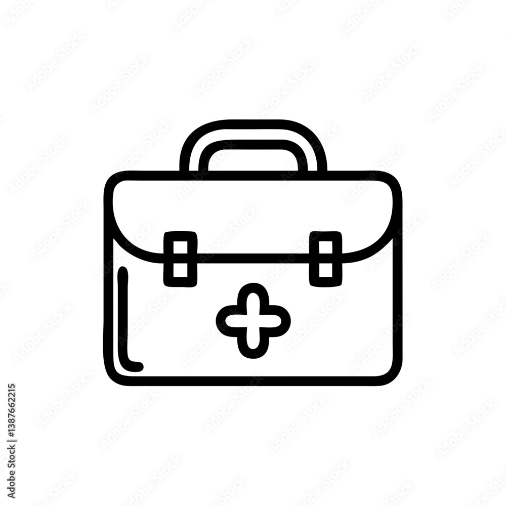 Icon of a doctorchest / first aid kit Icon of a doctorchest / first aid kit