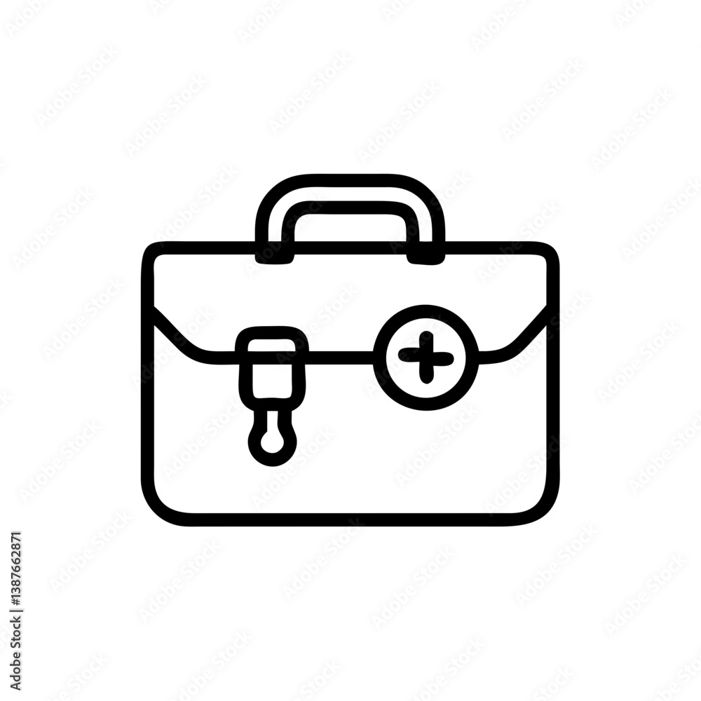 Icon of a doctorchest / first aid kit Icon of a doctorchest / first aid kit