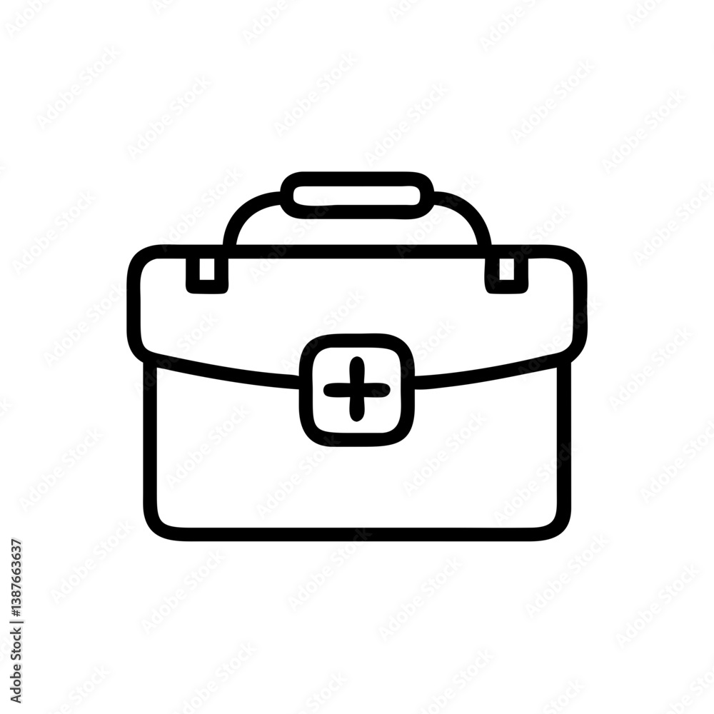 Icon of a doctorchest / first aid kit Icon of a doctorchest / first aid kit