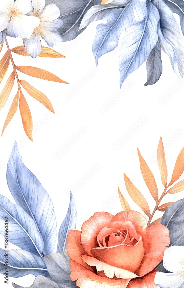 frame of roses