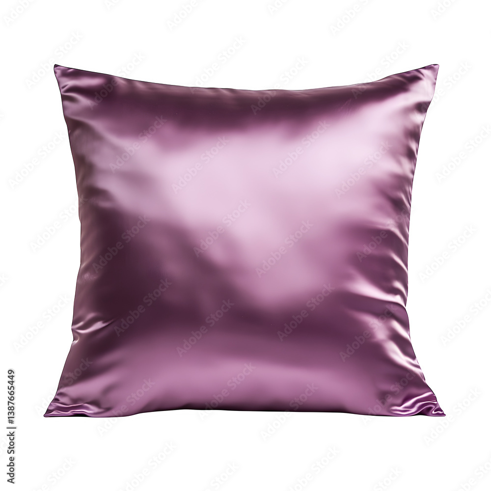 Luxurious silk throw pillow isolated on white background Luxurious silk throw pillow isolated on white background