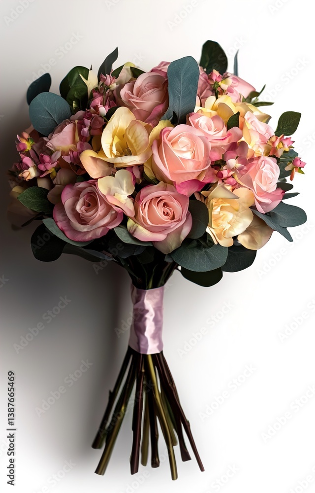 wedding bouquet isolated background