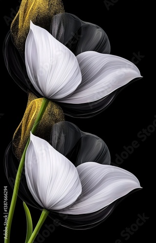 Obraz na płótnie abstract floral background, holographic w salonie