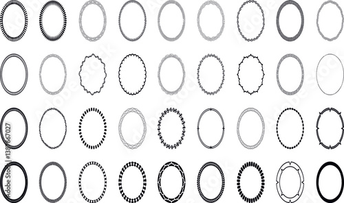 Celtic circle frames. Vintage round border frames with celtic knots, knotted braid ornaments northern Irish motifs. Circular magical patterns vector