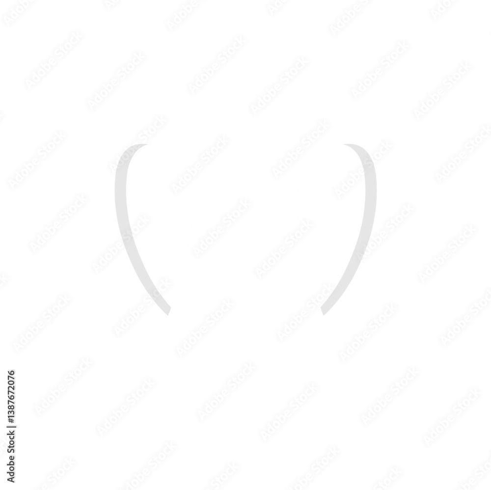 Obraz premium Human teeth icon vector.