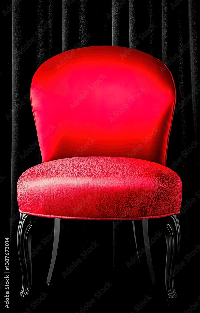 Luxurious Royal Red Backdrop: Vintage Elegance for High-End Branding, Events, and Product Photography isolated background