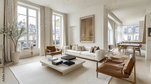 Wallpaper Mural Bright and airy loft with white walls and wooden flooring Torontodigital.ca