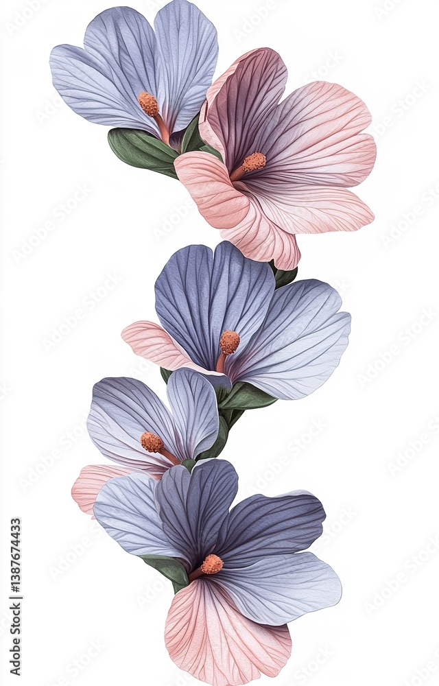 arche watercolor illustration flower wedding wedding flower floral chaplet frame decoration