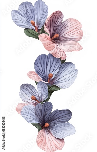 Obraz na płótnie arche watercolor illustration flower wedding wedding flower floral chaplet frame decoration w salonie