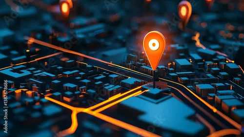 A delivery app’s dispatch interface, with rider GPS dots on a minimalist city grid. v2