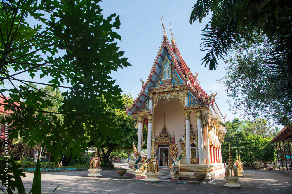 Naklejka premium THAILAND UTTARADIT WAT KHUNG TAPHAO