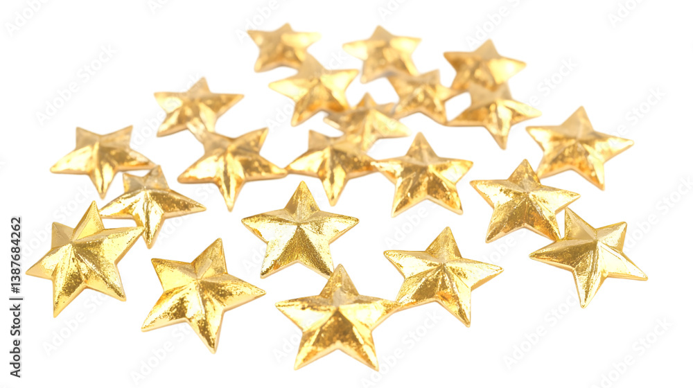 Sparkling Gold Stars Scattered Delightful Festive Glitter Sparkling Gold Stars Scattered Delightful Festive Glitter