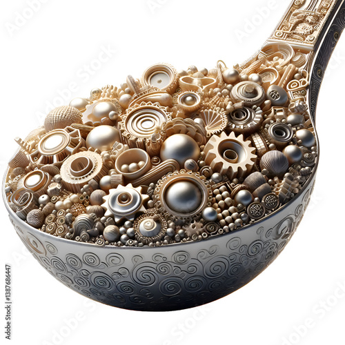 stainless steel spoon