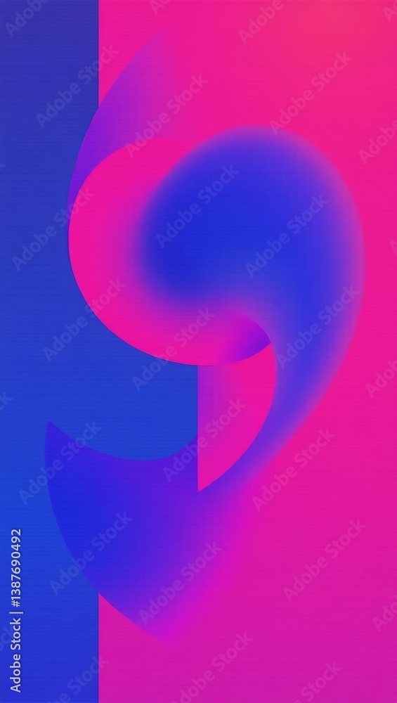 Vibrant abstract background with overlapping geometric shapes, bold neon colors like pink, blue, and purple, smooth gradients, futuristic vibe, vertical phone wallpaper Vibrant abstract background with overlapping geometric shapes, bold neon colors like pink, blue, and purple, smooth gradients, futuristic vibe, vertical phone wallpaper