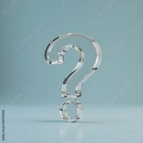 Question mark appears in 3D