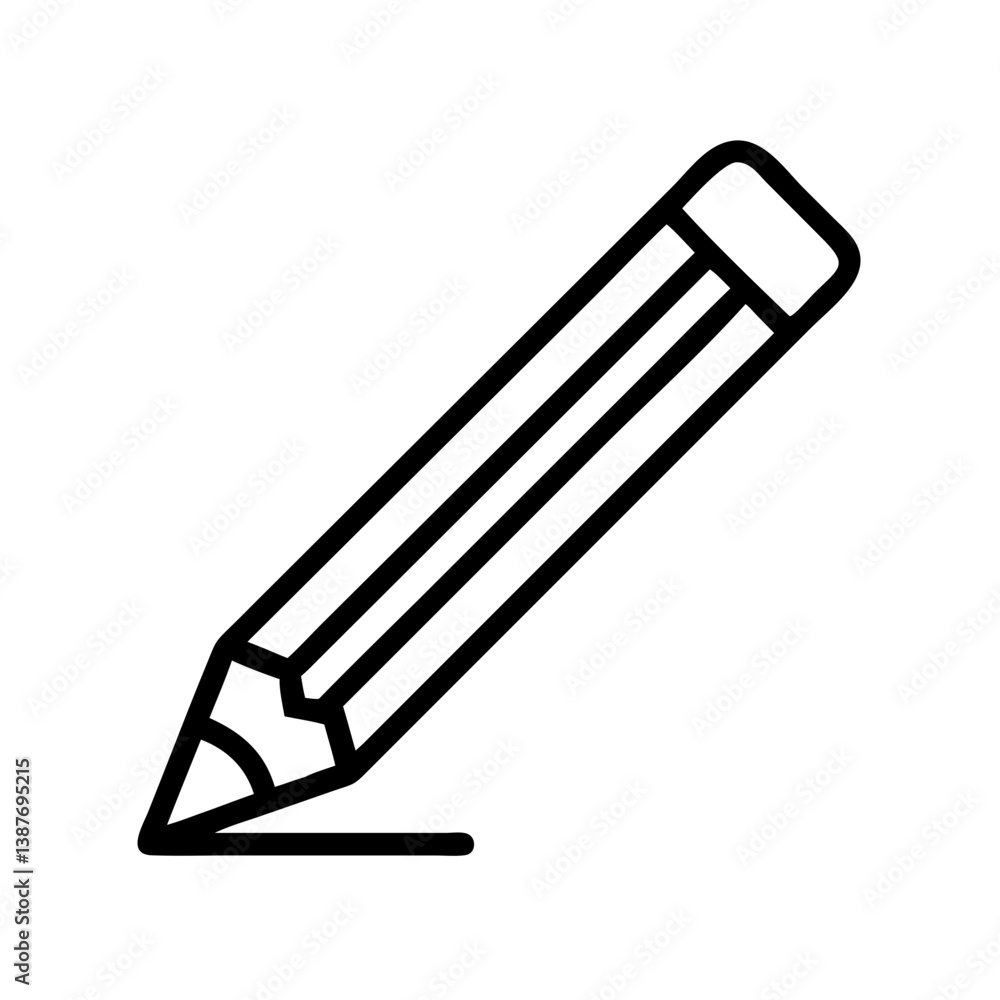 Pencil icons symbolize creativity and artistic expression. Essential for drawing, writing, and educational themes, these designs reflect the art of communication through simple tools. Pencil icons symbolize creativity and artistic expression. Essential for drawing, writing, and educational themes, these designs reflect the art of communication through simple tools.