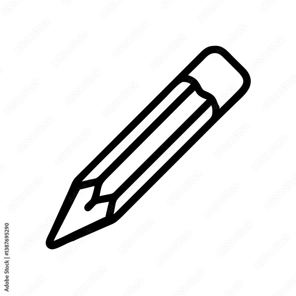 Pencil icons symbolize creativity and artistic expression. Essential for drawing, writing, and educational themes, these designs reflect the art of communication through simple tools. Pencil icons symbolize creativity and artistic expression. Essential for drawing, writing, and educational themes, these designs reflect the art of communication through simple tools.