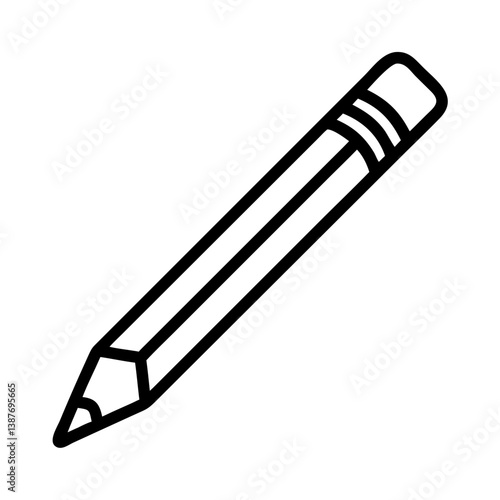 Pencil icons symbolize creativity and artistic expression. Essential for drawing, writing, and educational themes, these designs reflect the art of communication through simple tools.