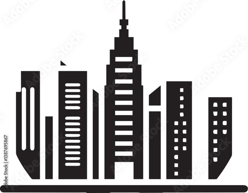 City silhouette vector