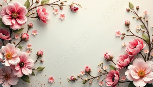 Delicate paisley floral, muted tones, soft focus , photography, elegant