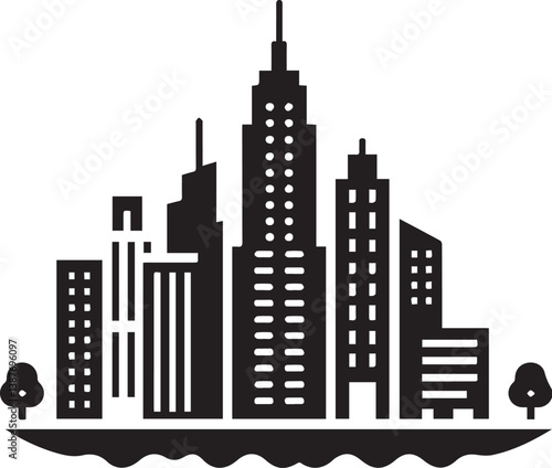 City silhouette vector