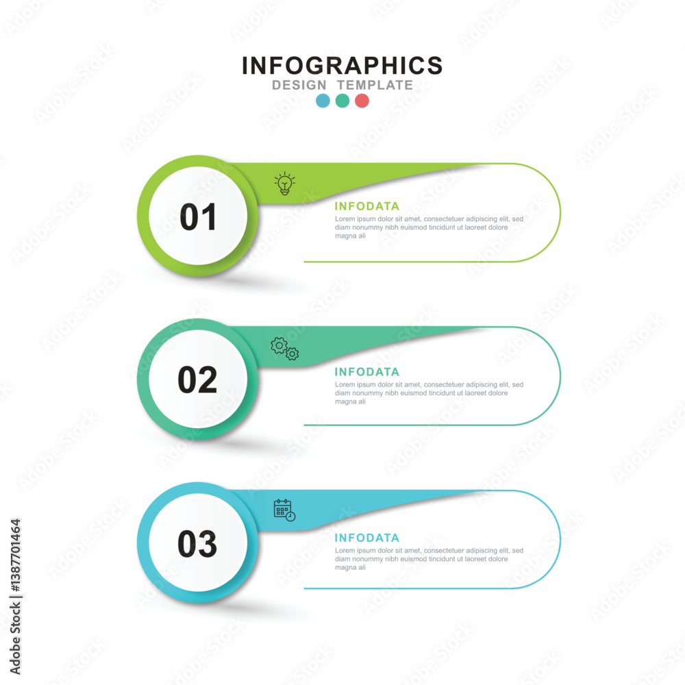 Infographic 3 options design elements for your business data. Vector Illustration. Infographic 3 options design elements for your business data. Vector Illustration.