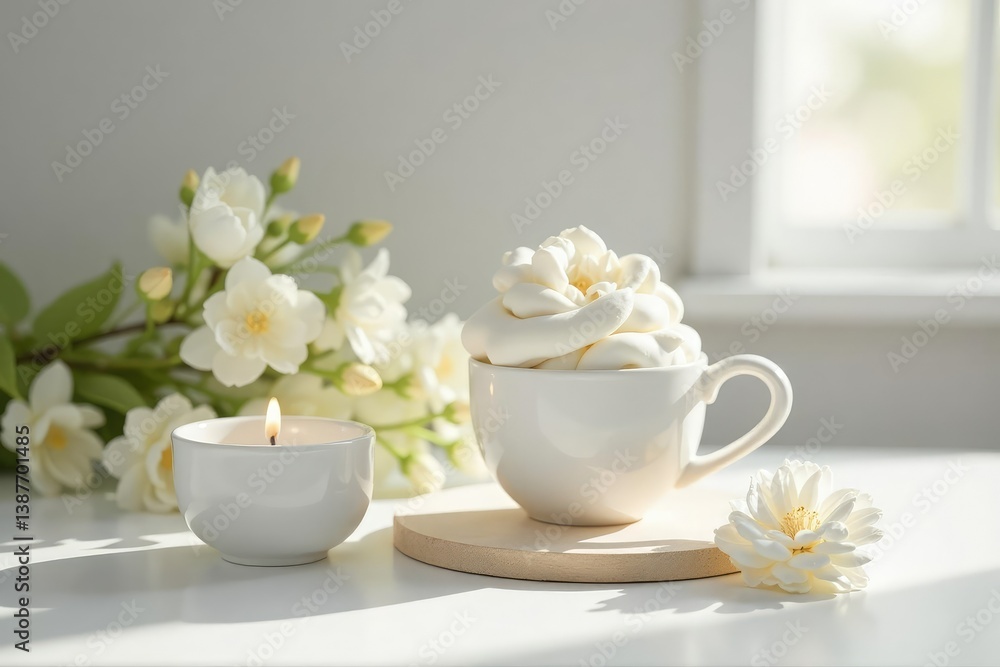 Elegant white background, perfect for showcasing delicate items , design, delicate, sophisticated Elegant white background, perfect for showcasing delicate items , design, delicate, sophisticated