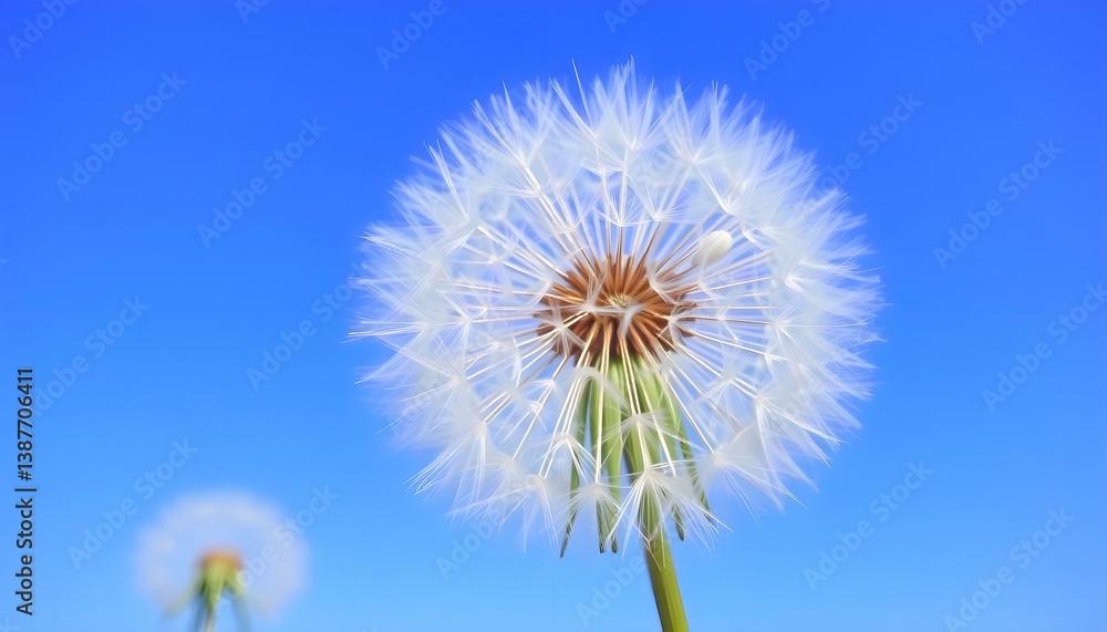 dandelion with a blue sky in the background dandelion with a blue sky in the background