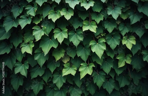 Green plant leaves background foliage wall. Natural leaves texture. Plants leaves wall, nature background. Perfect for eco-friendly projects, health tech, and wellness themes.
