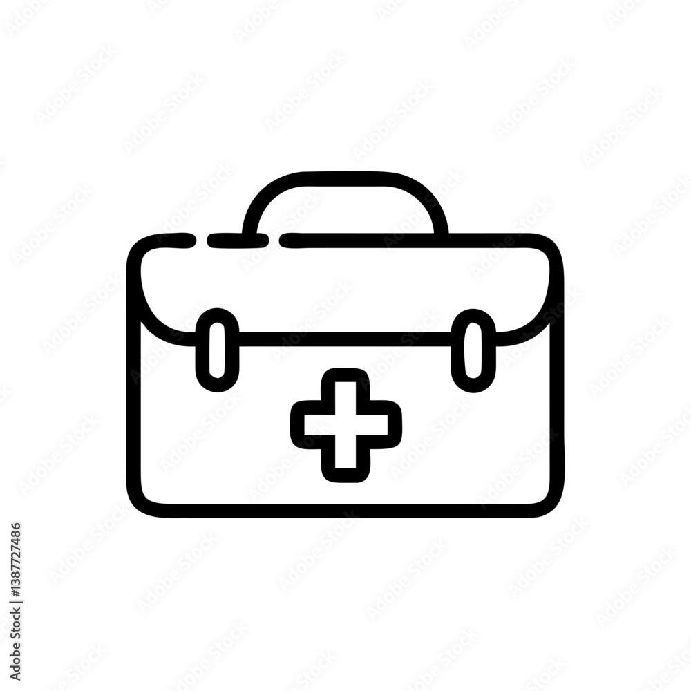 Icon of a doctorchest / first aid kit Icon of a doctorchest / first aid kit