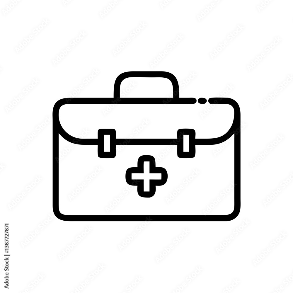Icon of a doctorchest / first aid kit Icon of a doctorchest / first aid kit