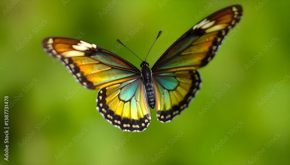 Obraz premium colorful butterfly flying through the air