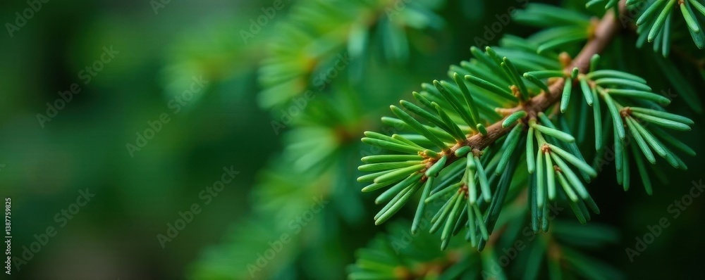 Dense cluster of dark green pine needles, shallow depth of field, twig, pine needles Dense cluster of dark green pine needles, shallow depth of field, twig, pine needles