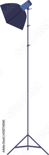 Softbox lighting equipment vector illustration