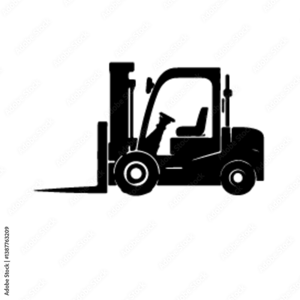 silhouette a of forklift silhouette a of forklift