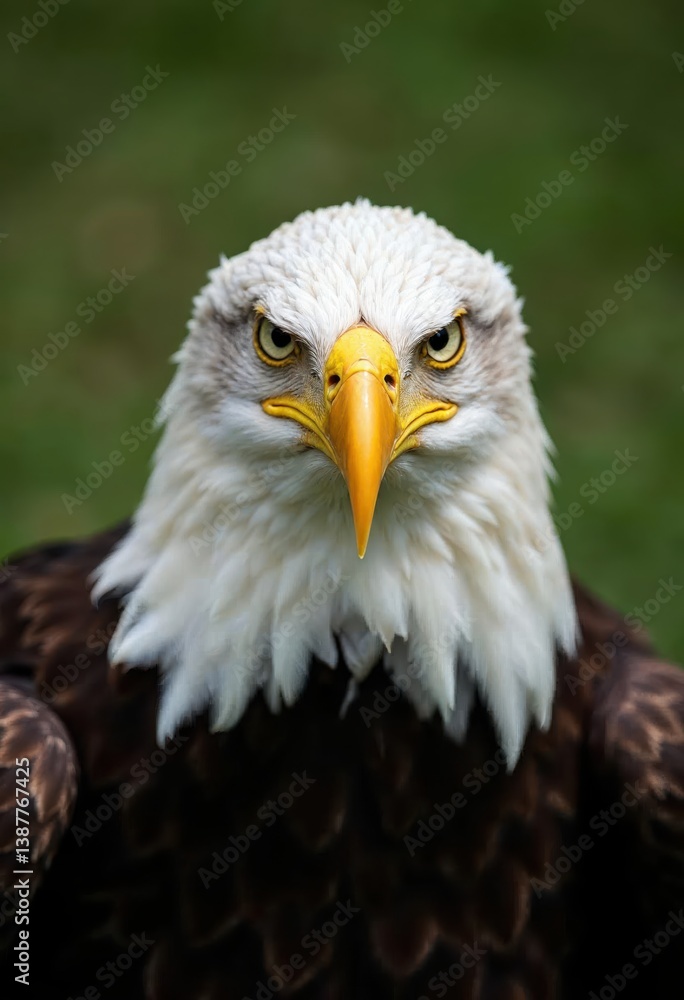 Majestic Bald Eagle Portrait: A Close-Up of a Wild American Eagle Majestic Bald Eagle Portrait: A Close-Up of a Wild American Eagle