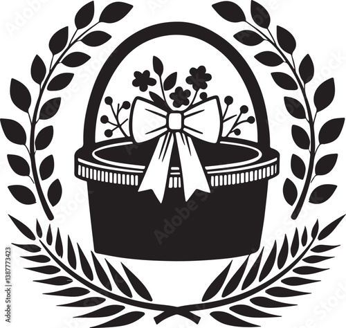 May Day vector icon design. Black filled symbol art isolated on a white background.