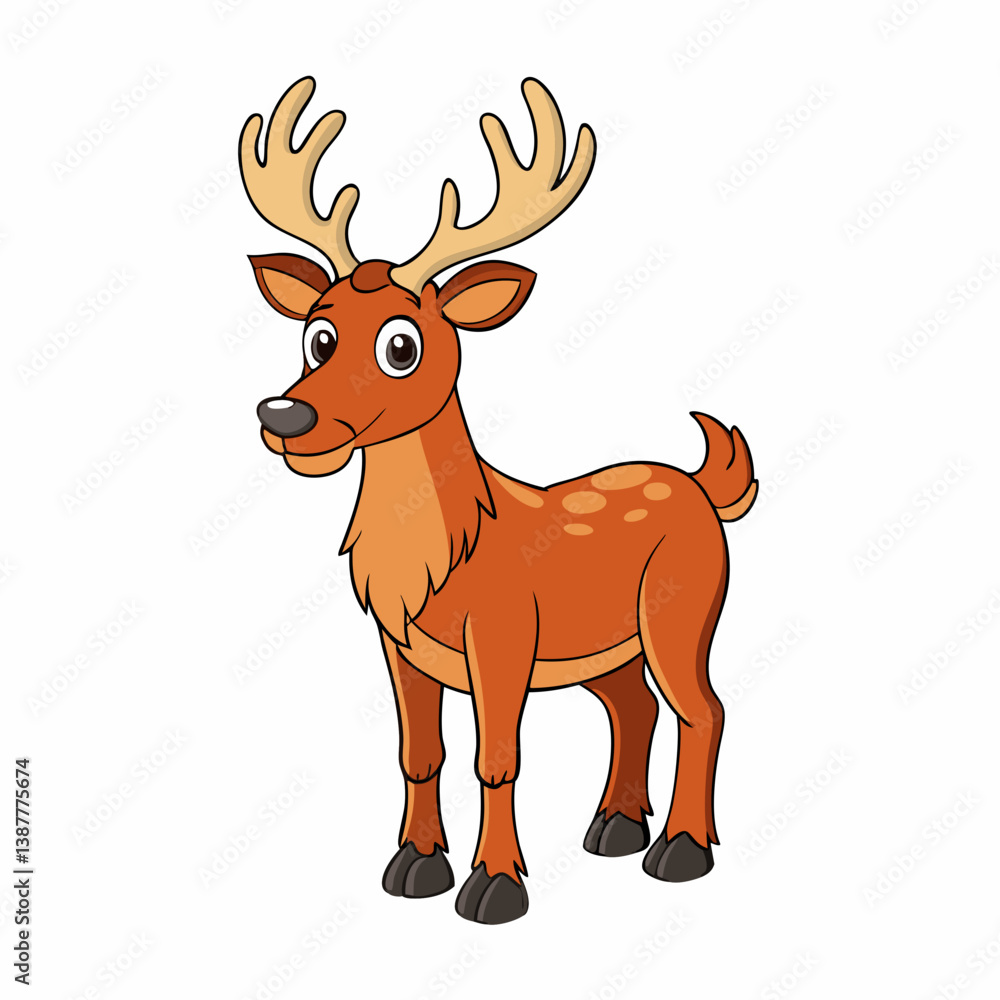 deer with a red nose deer with a red nose