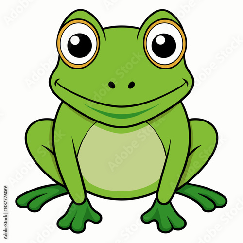 green frog cartoon