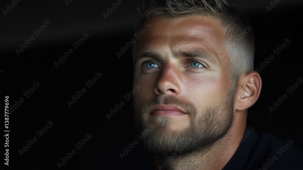 Fototapeta premium Close-up portrait of a man