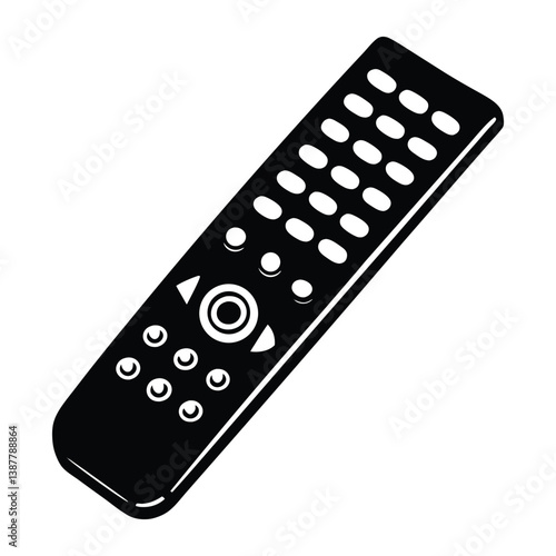 tv remote control isolated