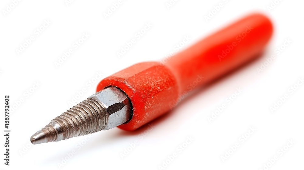 Red Tool Against White Background Red Tool Against White Background