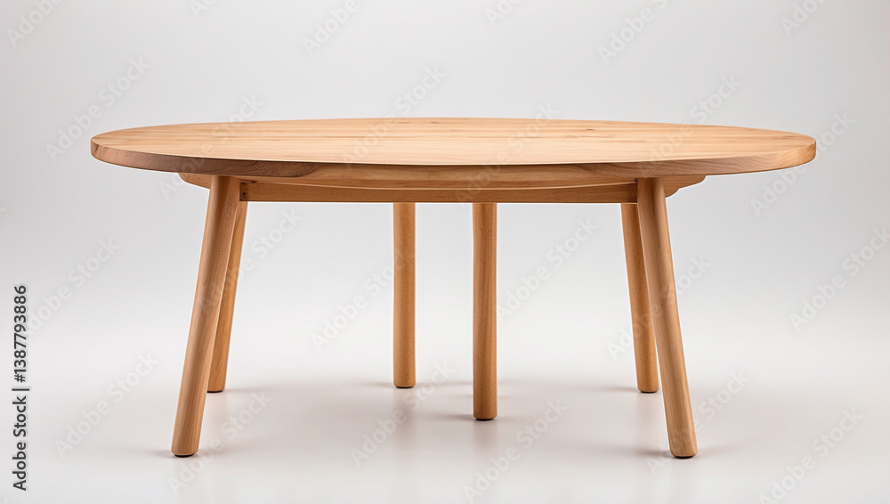 A Wooden Table Isolated on White Background: A Versatile Piece for Any Setting A Wooden Table Isolated on White Background: A Versatile Piece for Any Setting
