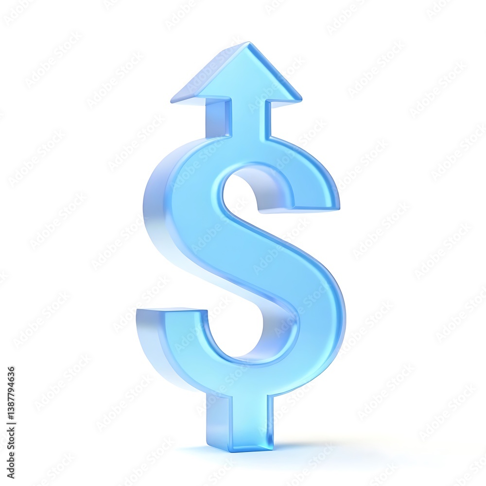 Obraz premium dollar sign isolated on white